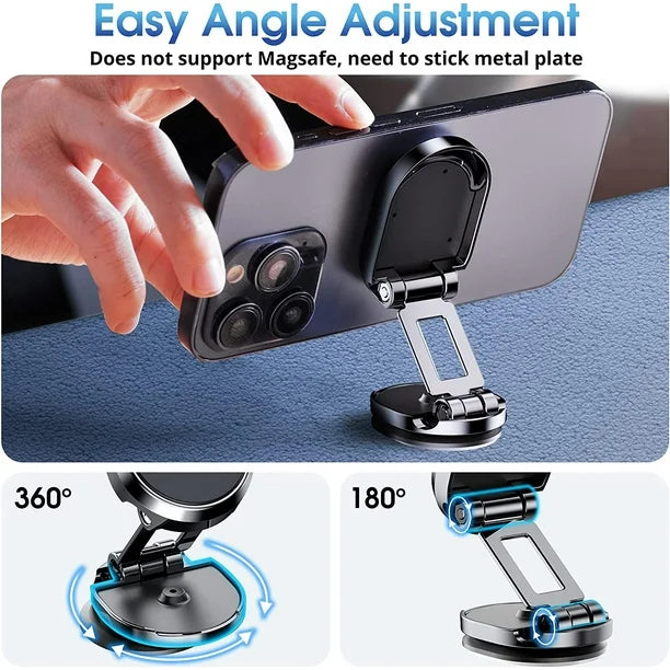 Car Folding Magnetic Phone Holder 360 Rotation
