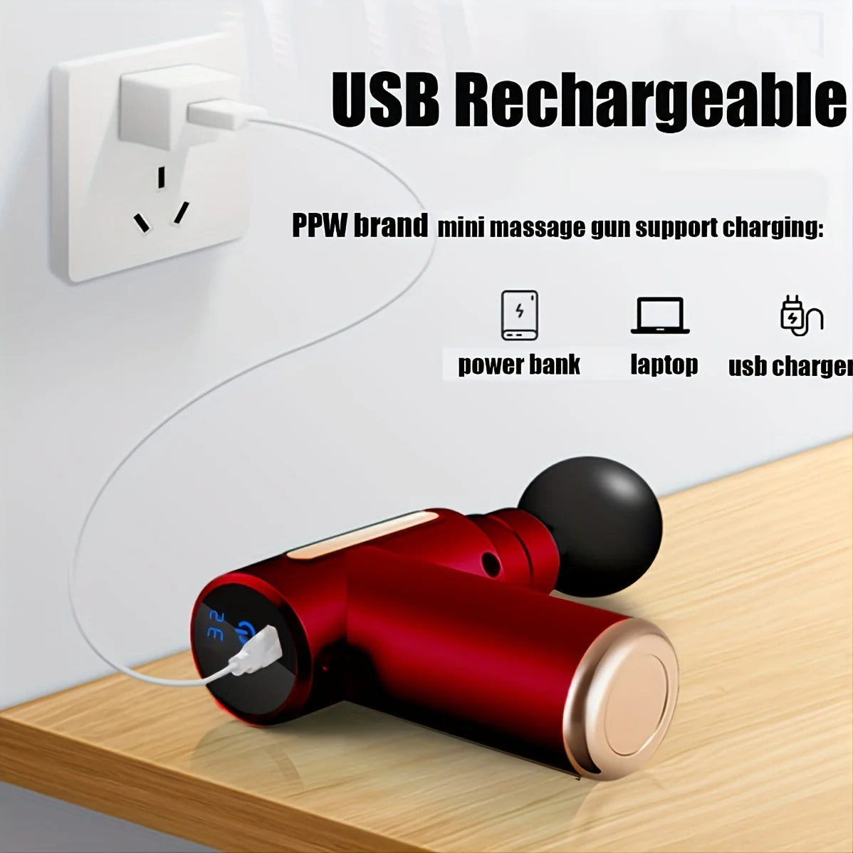 Massage Gun Deep Tissue, Silent Brushless Motor and Portable Massage Gun with 4 Interchangeable Heads for Deep Muscle Relief and Relaxation, Relax Gift