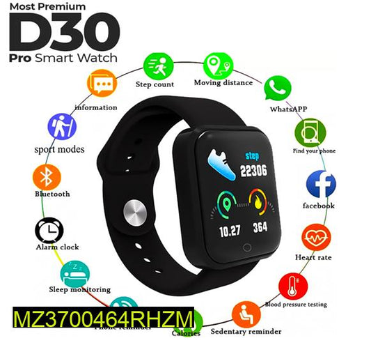 D30_ Pro Smart Watch Only Black