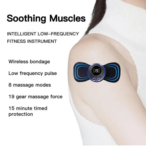 Mini Body Massager Pulse Neck Pain Relief Ems