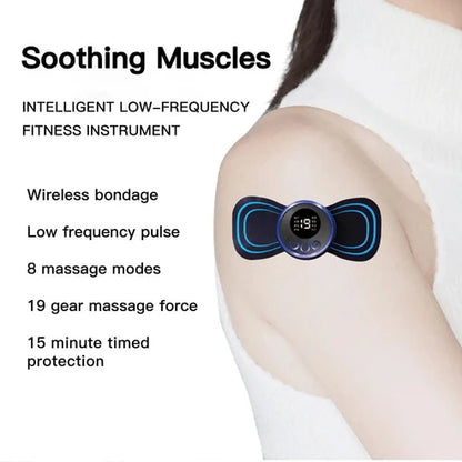 Mini Body Massager Pulse Neck Pain Relief Ems