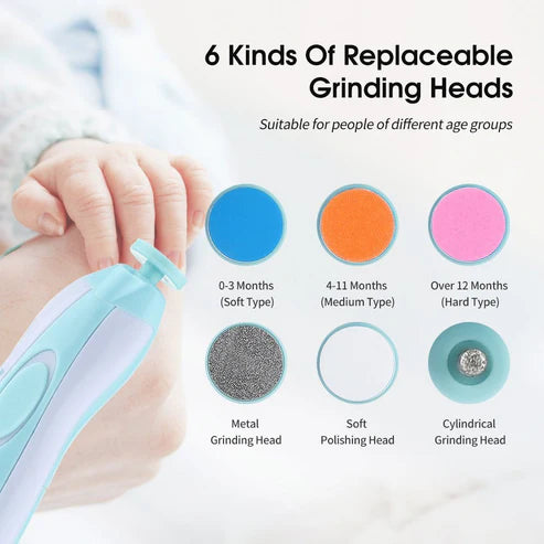 Electric Baby Nail Trimmer with 4 Adjustable Modes – Safe & Gentle Nail Care for Infants and Toddlers