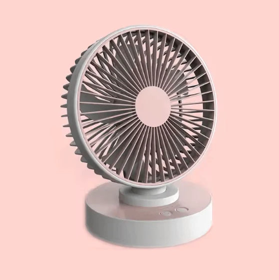 Mini Foldable Fan - Portable, Rechargeable & Quiet Cooling for Home, Office & Travel