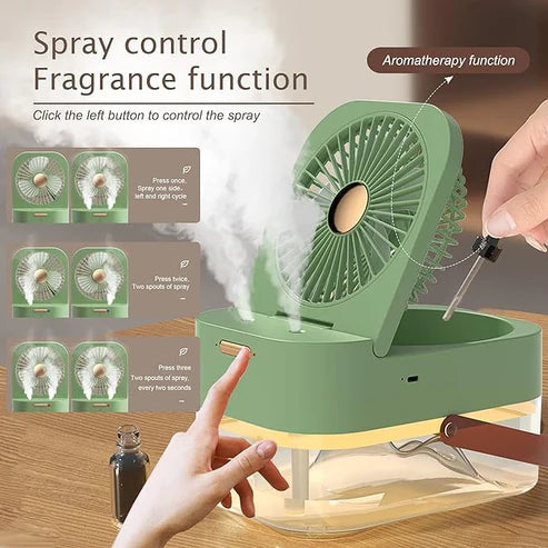 🌬️ Mini Portable Air Conditioner Fan – 3-in-1 Cooler, Humidifier & Air Purifier