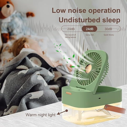 🌬️ Mini Portable Air Conditioner Fan – 3-in-1 Cooler, Humidifier & Air Purifier